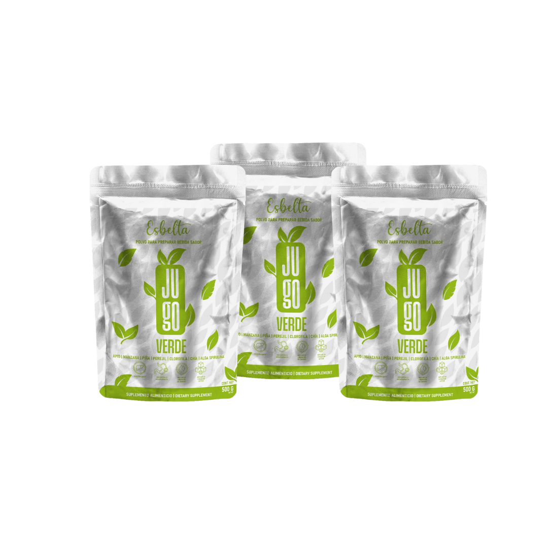 3 Pack Jugo Verde (500 grs)