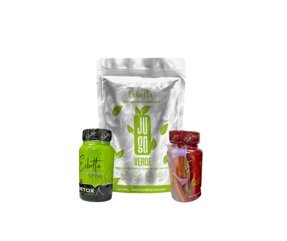 Pack Jugo Verde+ Esbelta Detox + Gold Max