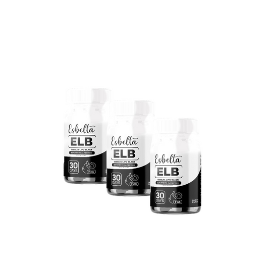 3 Pack Esbelta Lipo Black  ELB