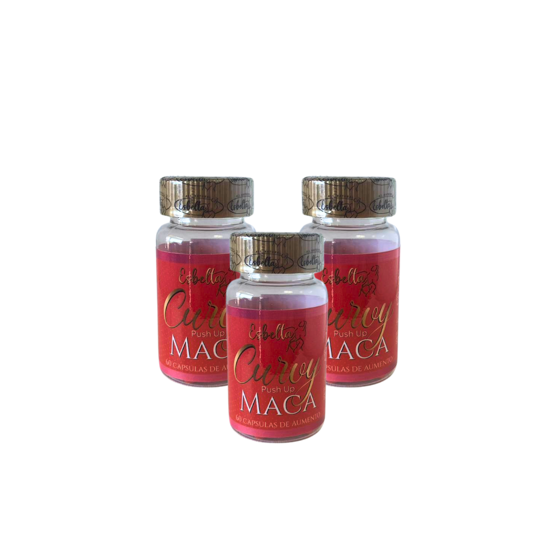 3 Pack Curvy Maca Capsulas PushUp