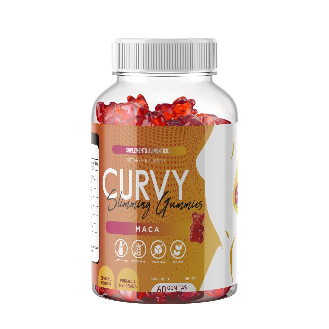 3 Pack Curvy Maca Capsulas PushUp